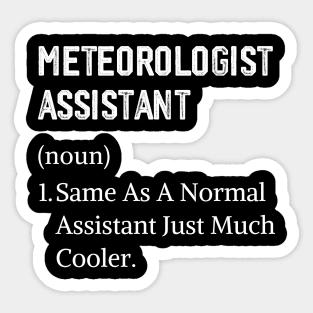 Meteorology Job Title Profession Worker Sticker